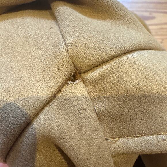 Ookie & LaLa brown tan faux suede open  jacket SIZE M - Picture 7 of 7